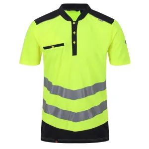 Regatta Professional Mens Tactical Hi Vis Reflective Polo Work Shirt
