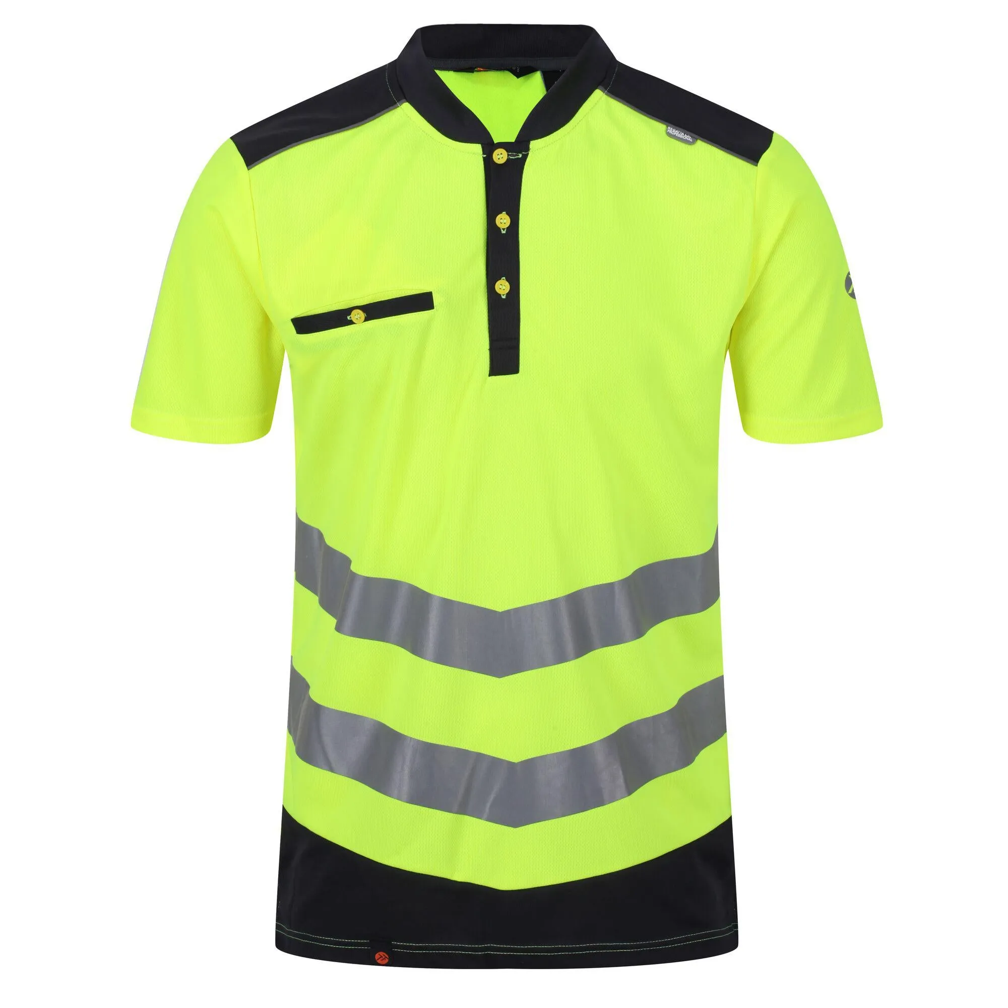 Regatta Professional Mens Tactical Hi Vis Reflective Polo Work Shirt