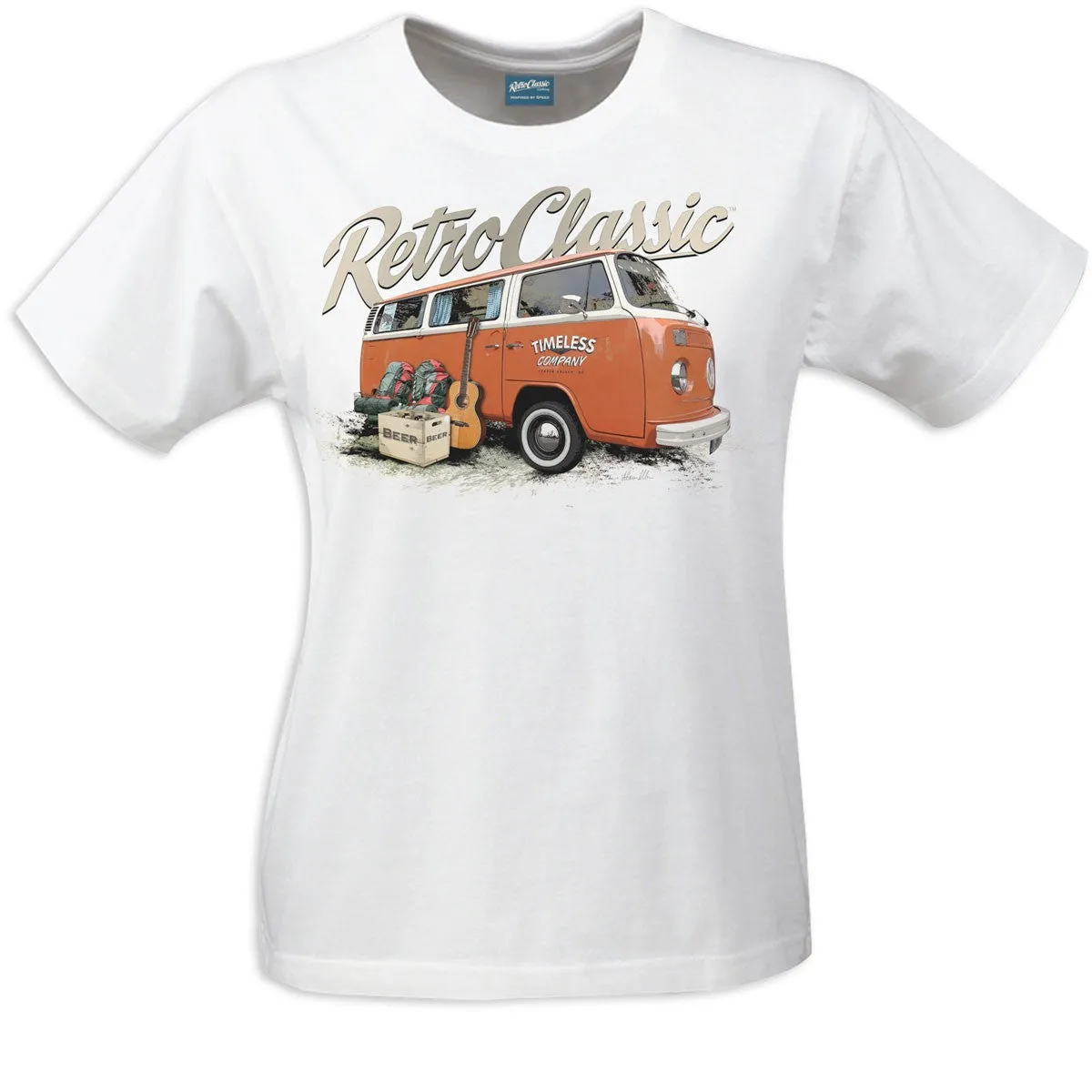RetroClassic Clothing Vintage VW T-Shirt - Women's Timeless Bus