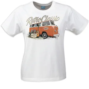 RetroClassic Clothing Vintage VW T-Shirt - Women's Timeless Bus