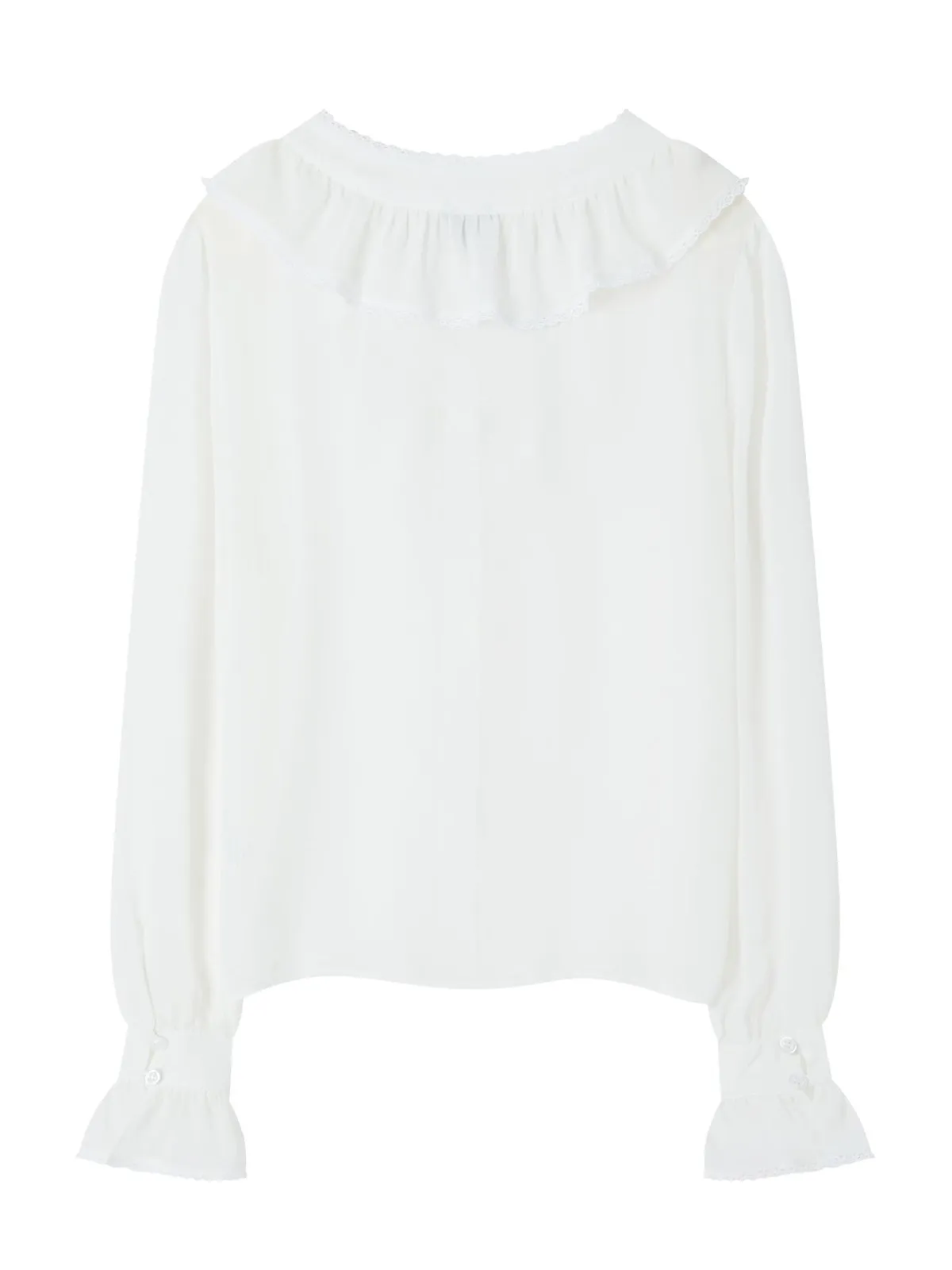 Ruffled Button-up Top*