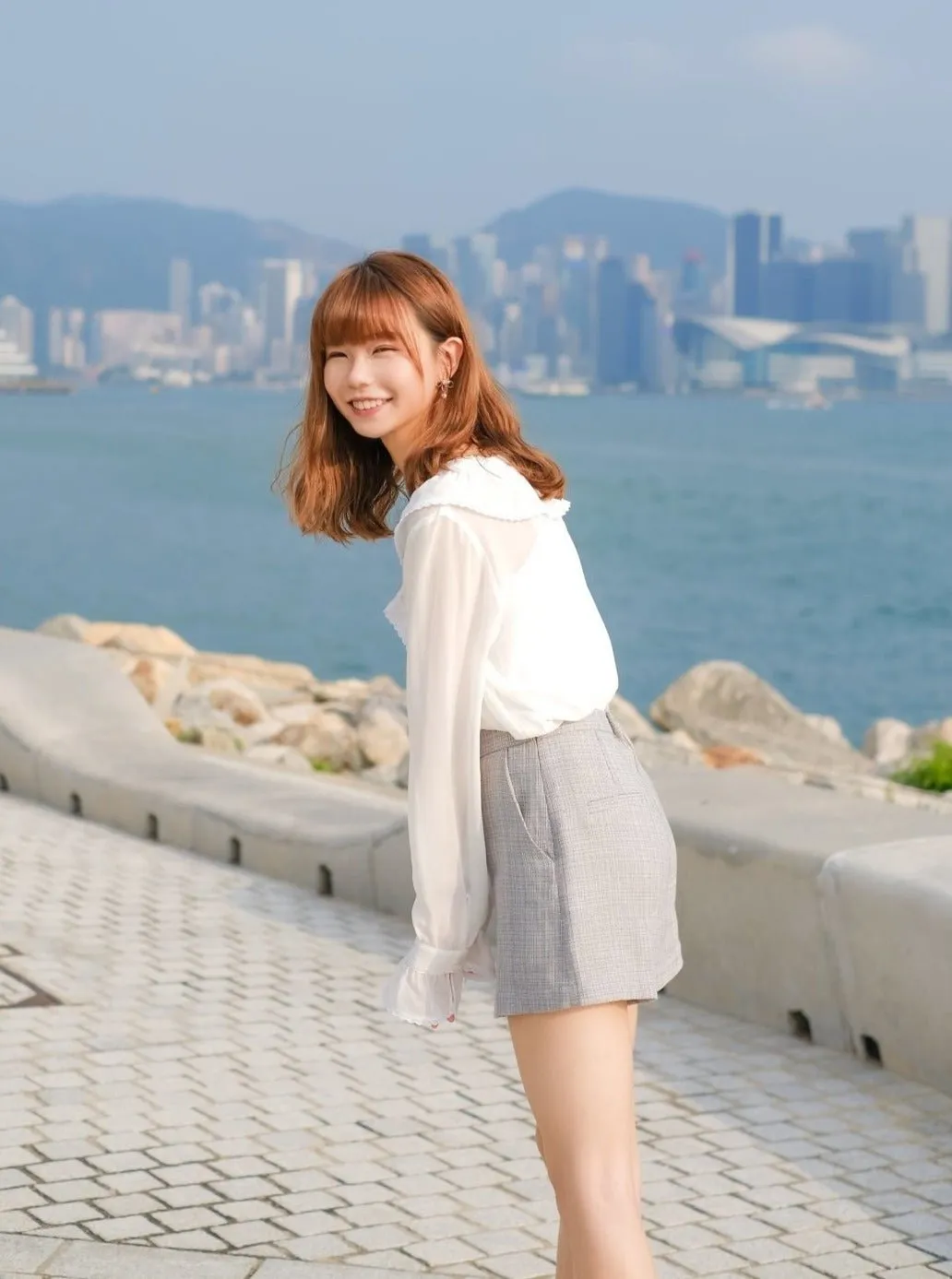 Ruffled Button-up Top*