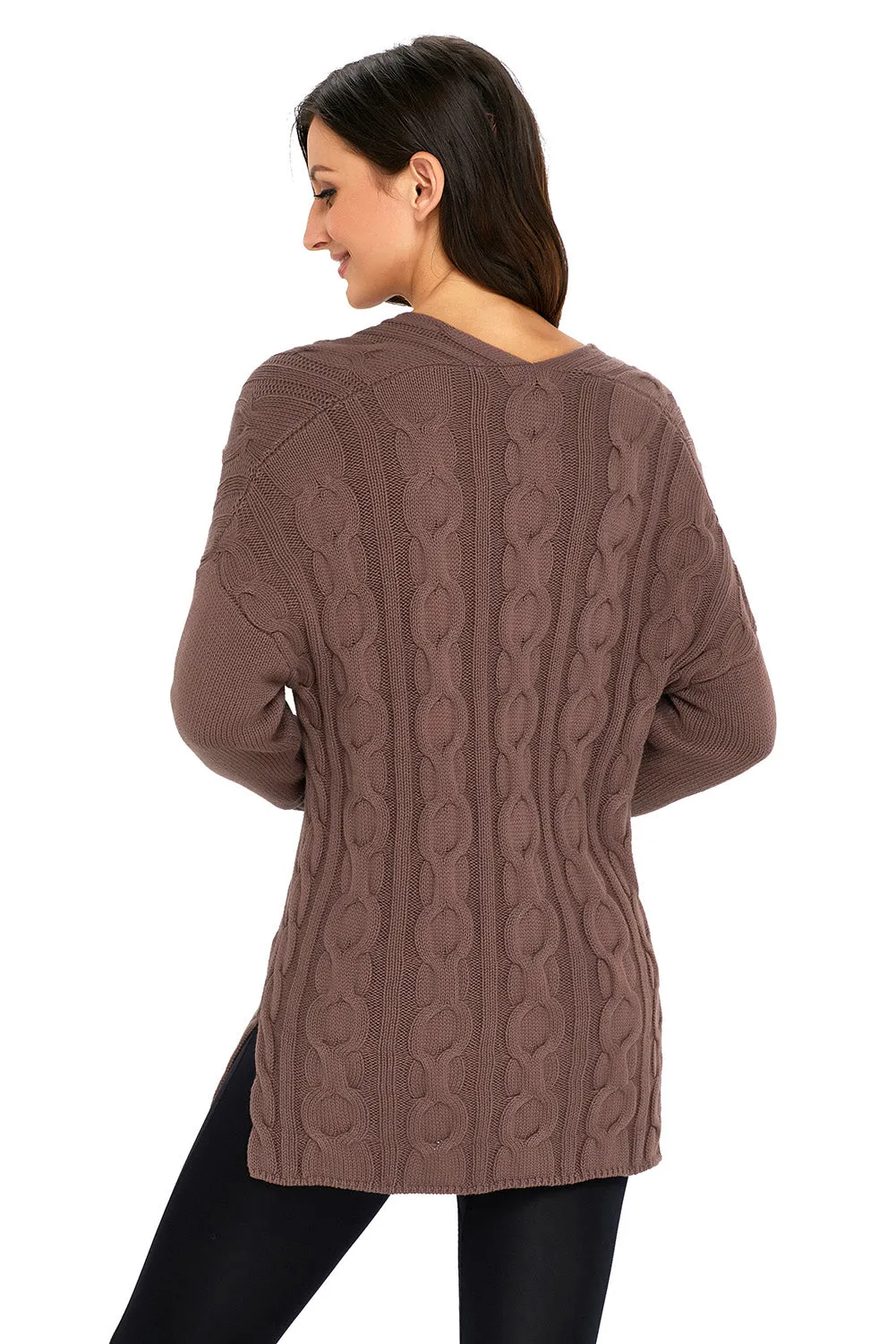 Sexy Mocha Oversized Cozy up Knit Sweater