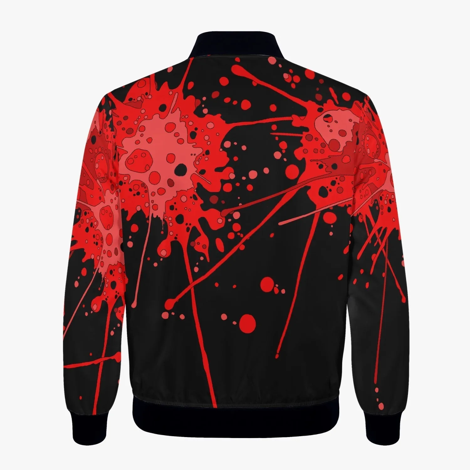 Sickstem, Red Paint Splash Lightweight Women's Bomber Jacket