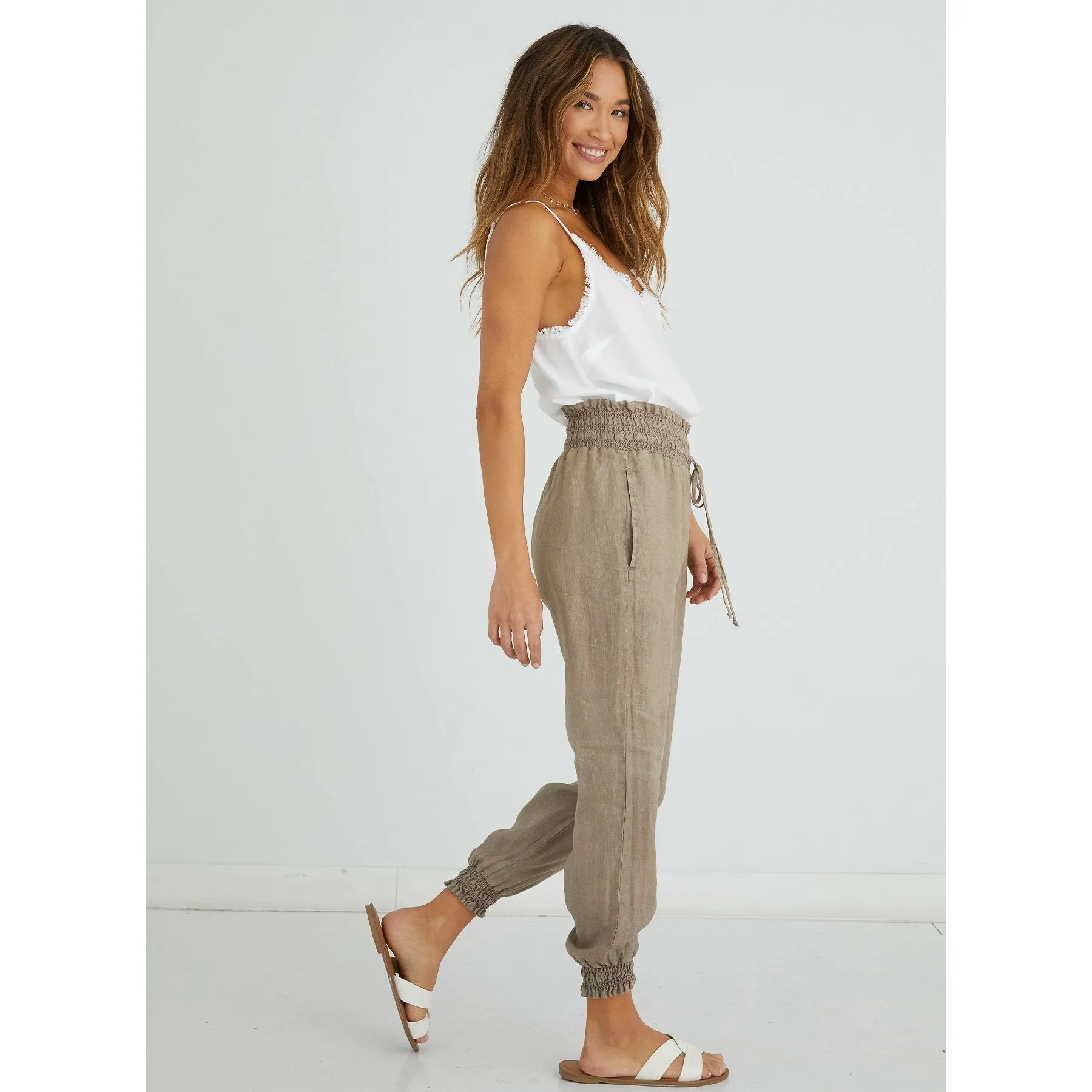 Smocked Jogger