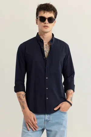 THIS SOLID BLUE SHIRT