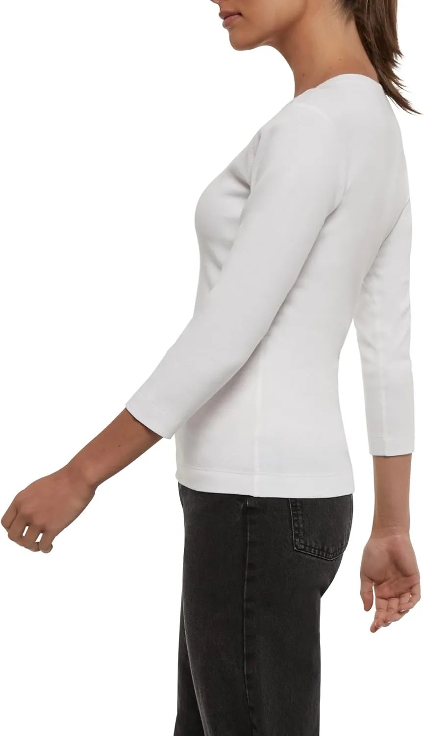 Three Dots Women's 3/4 Sleeve Top