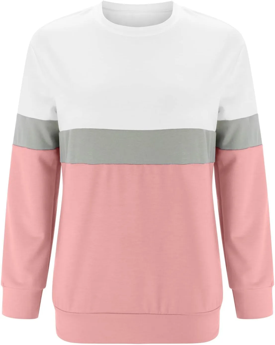 Womens Oversized Sweatshirts Fall Crewneck Long Sleeve Pullover Sweatshirt Trendy Lightweight Outdoors Tops Pockets